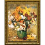 絵画 ミュージアムアートシリーズ ルノワール「菊の花束」
