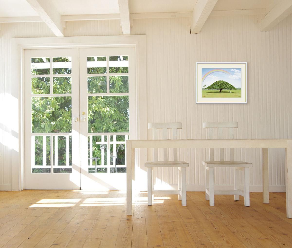 10年保証 絵画 版画 花火 田口みちる 手彩仕上 高精細巧芸画 F4