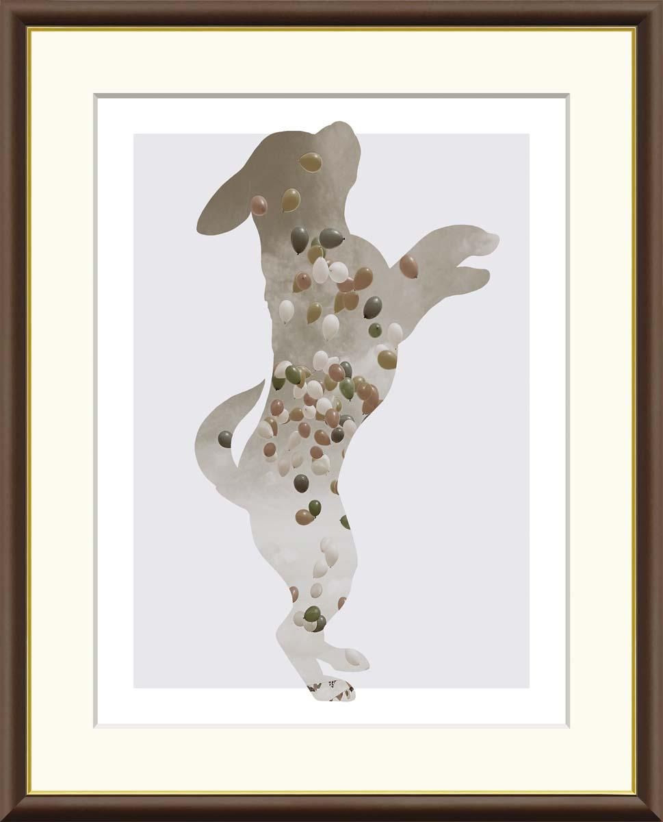 10年保証 絵画 版画 バルーン 山口美咲 手彩仕上 高精細巧芸画 F6 インテリア 額入り アート リビング プレゼント アートフレーム おしゃれ 飾る