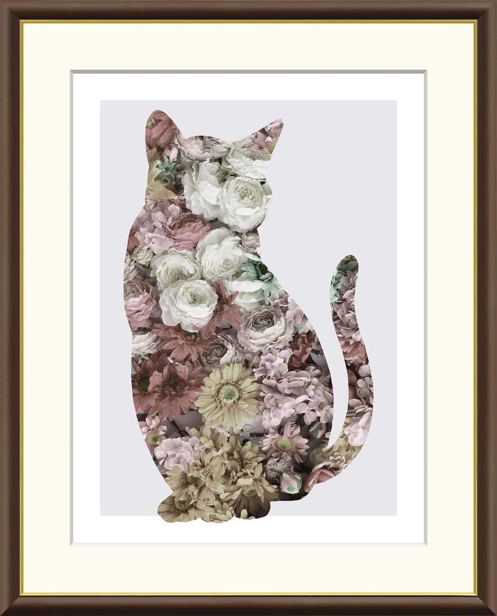 10年保証 絵画 版画 フラワー 山口美咲 手彩仕上 高精細巧芸画 F8 インテリア 額入り アート リビング プレゼント アートフレーム おしゃれ 飾る