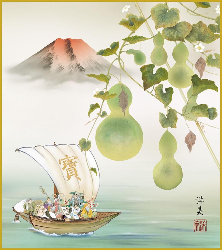 色紙 色紙掛けなし 色紙絵 和風 六瓢 モダン 掛軸 床の間 和室 おしゃれ 壁掛け 絵