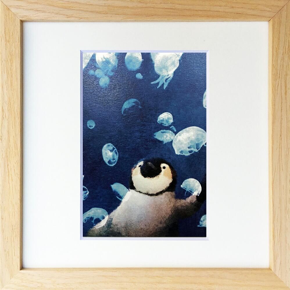絵画 菜生(nao) 200シリーズ ペンギン 水族館デビュー プレゼント 飾る アート おしゃれ 壁掛け