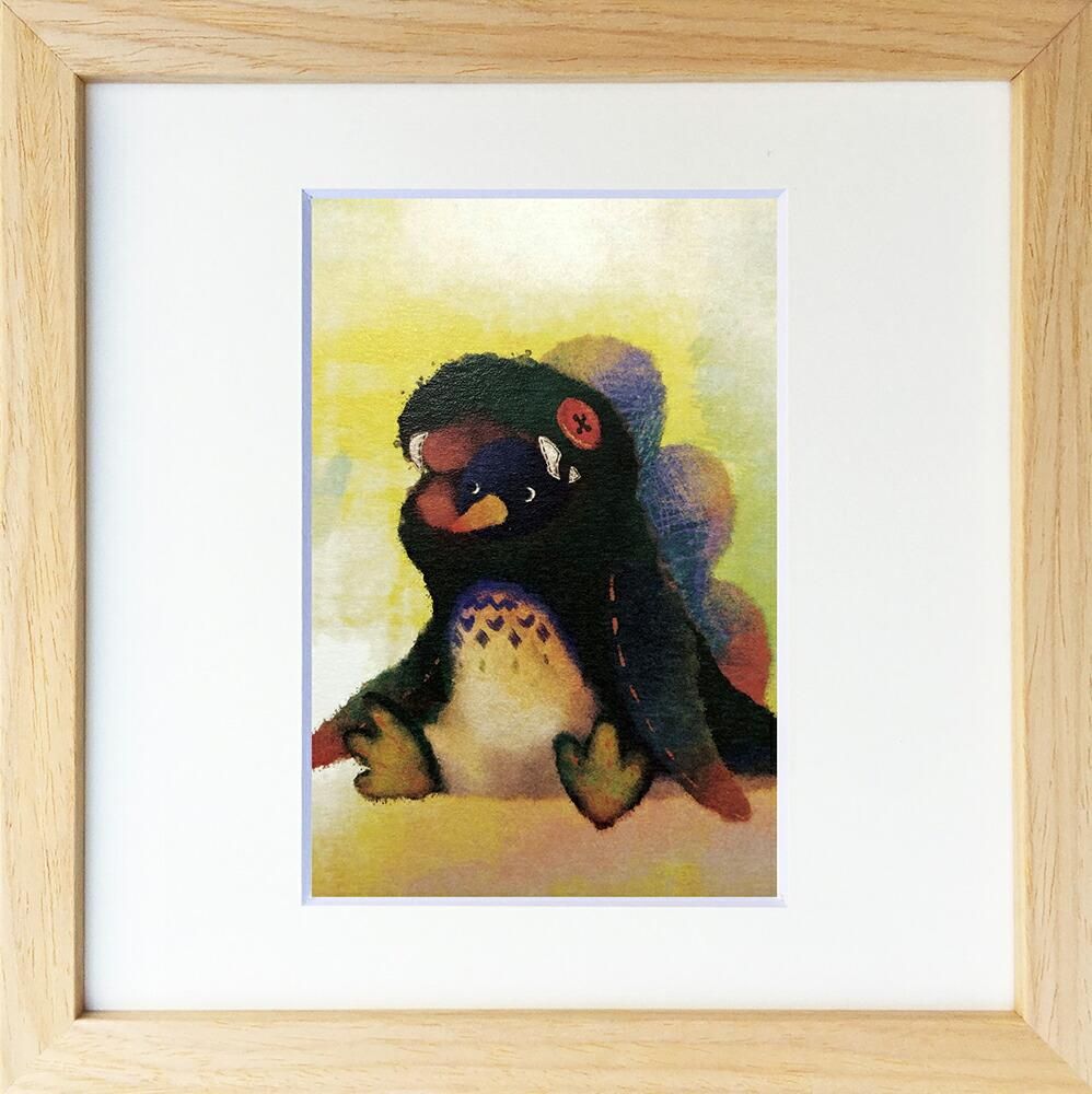 絵画 菜生(nao) 200シリーズ ペンギン 恐竜になるのもいいかも プレゼント 飾る アート おしゃれ 壁掛け