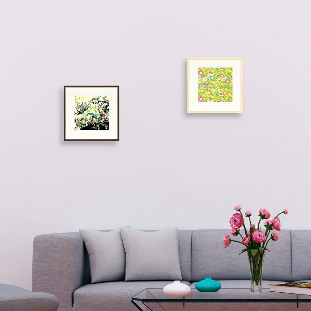 絵画 ほらぐちかよ 雨が降る日には（C6739） インテリア 壁