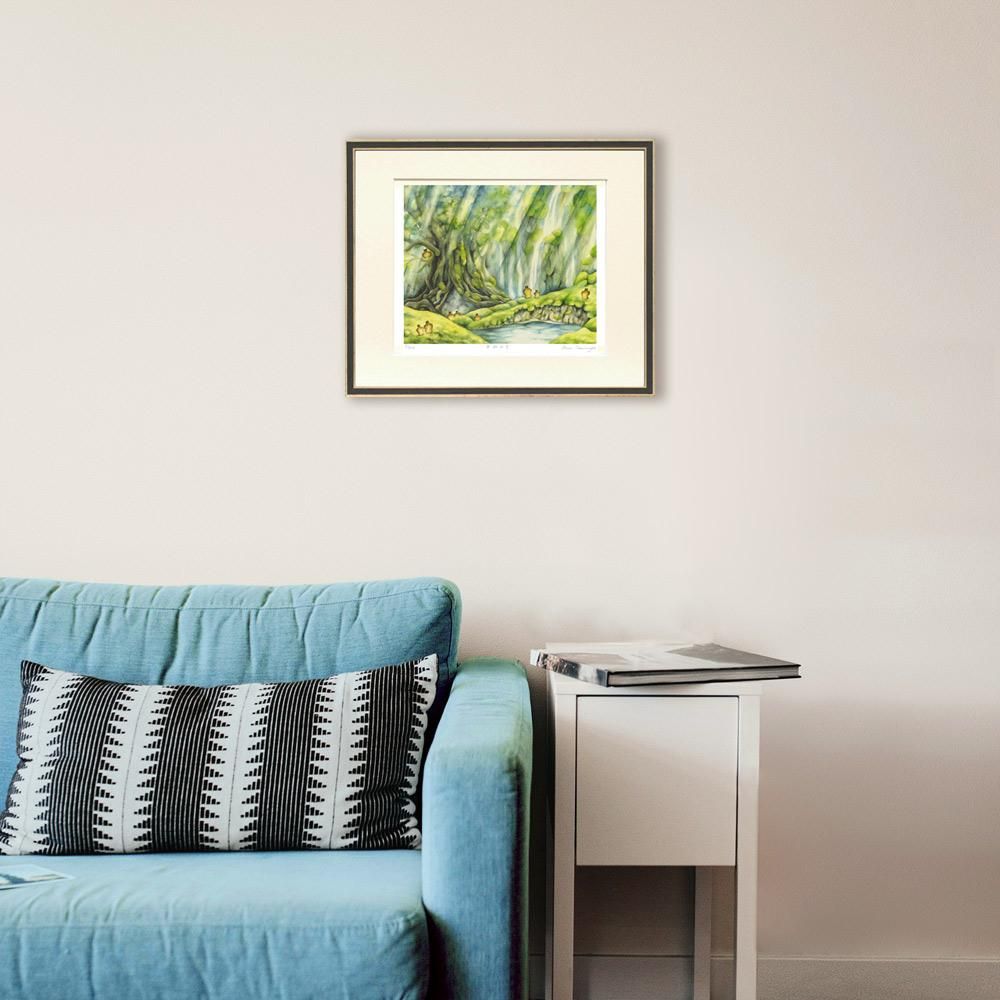 絵画 とみなが まい 今日も風が吹いている（C5739） インテリア