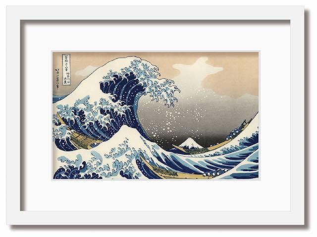 絵画 和楽シリーズ インテリアアート 葛飾北斎 富嶽三十六景 神奈川沖浪裏