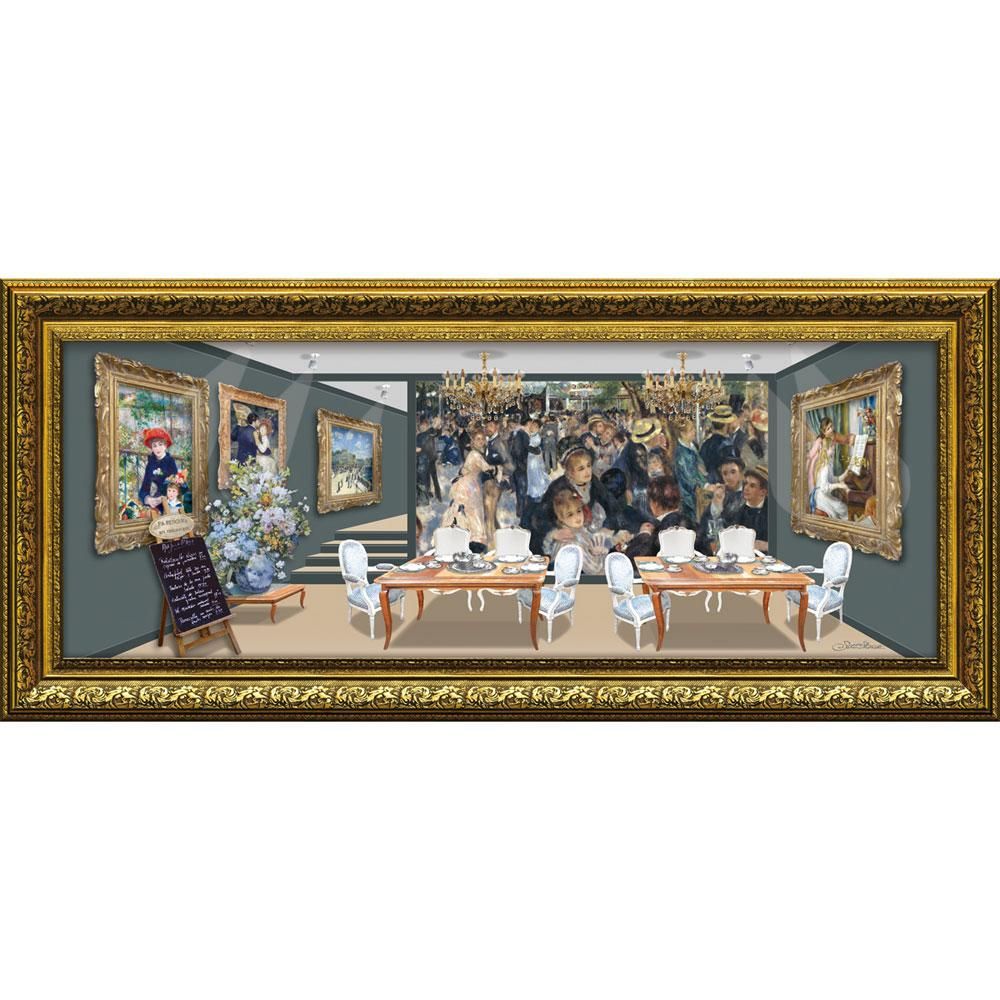 絵画 白石 創多「ルノワールのアートレストラン(Mサイズ)」
