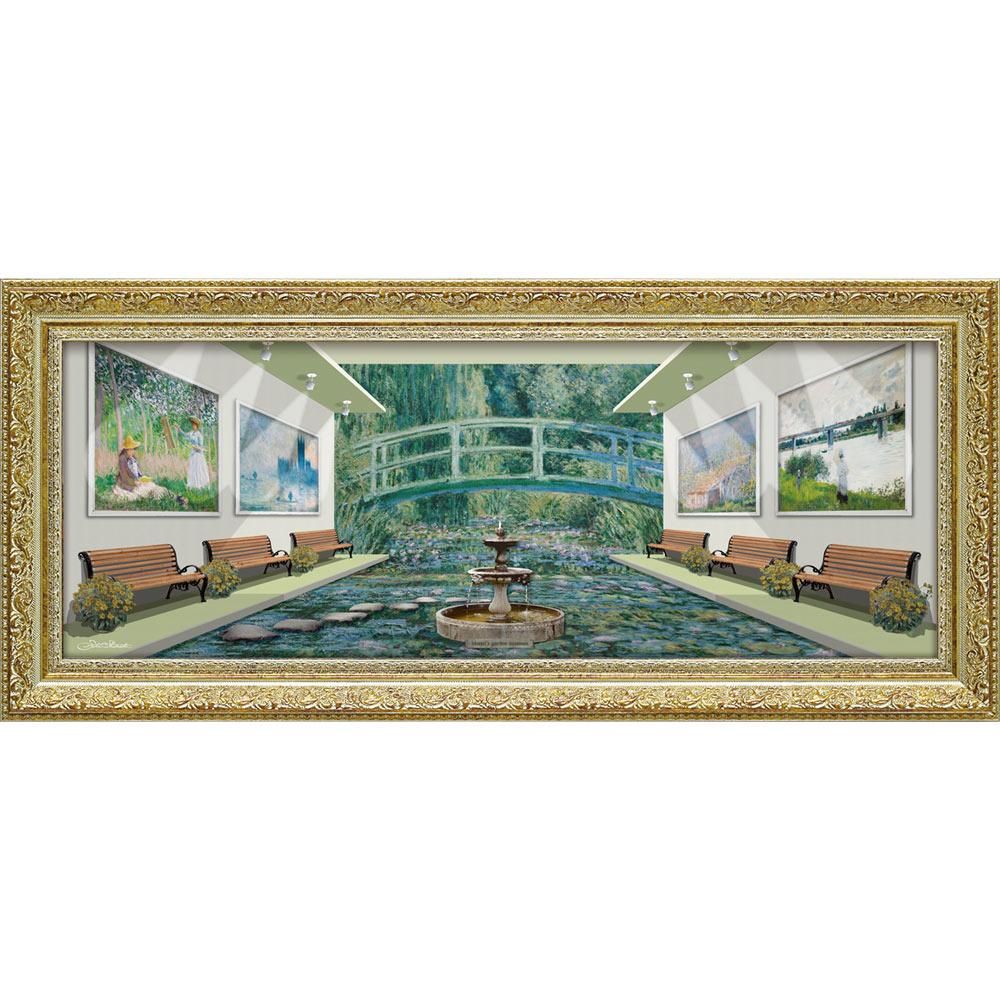 絵画 白石 創多「モネのガーデン ミュージアム(Mサイズ)」