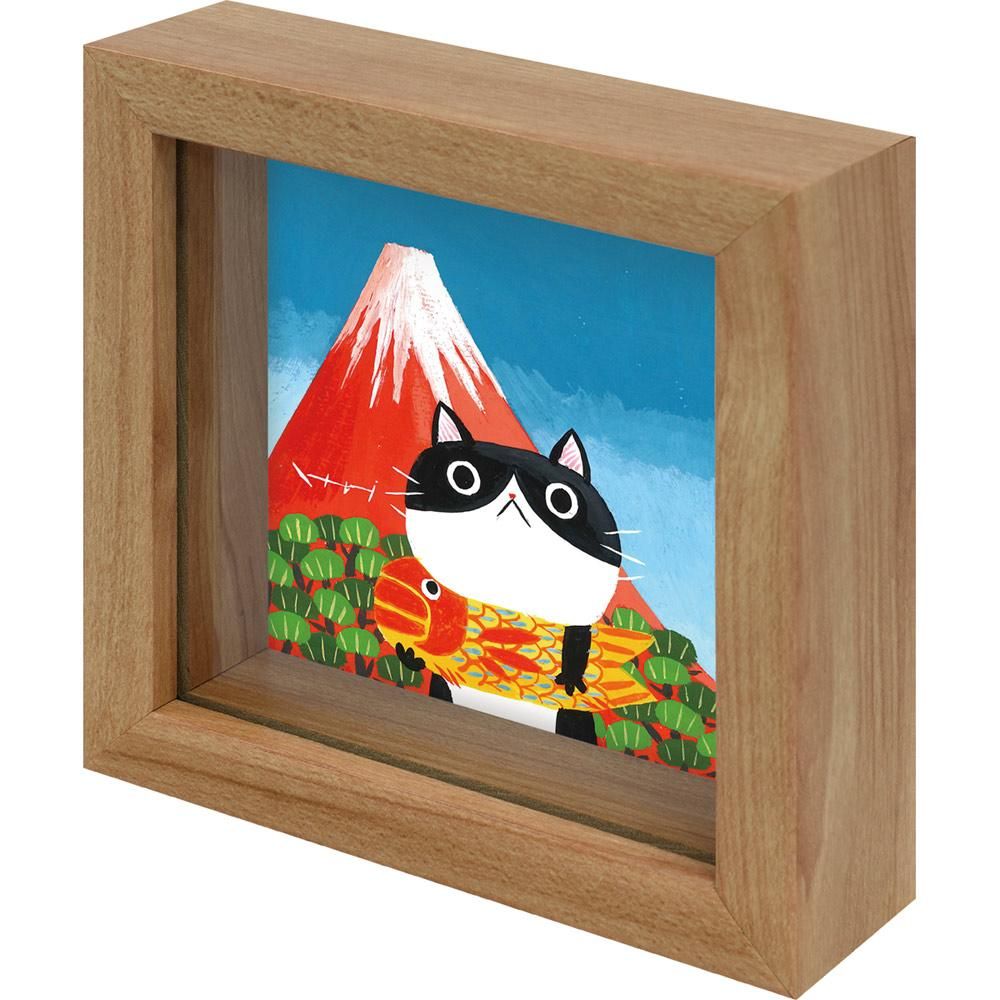 絵画 糸井忠晴 ミニミニボックスフレーム「赤ふじ」