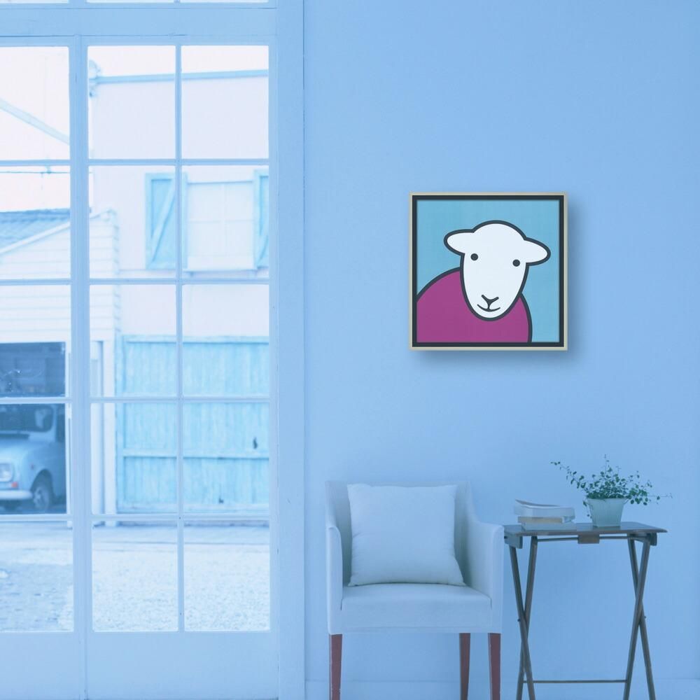絵画 ハーディー「ハロー ピンク ブルー」