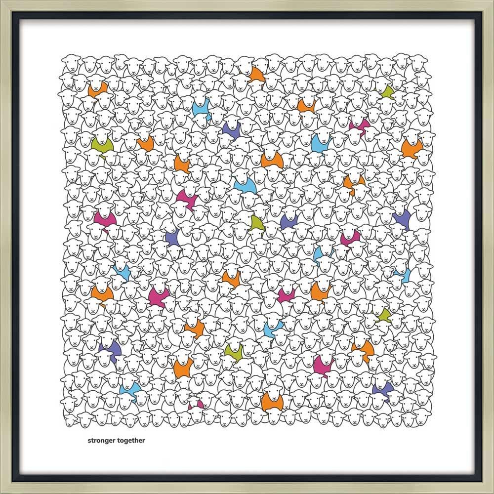 絵画 ハーディー「ストロンガー トゥゲザー」