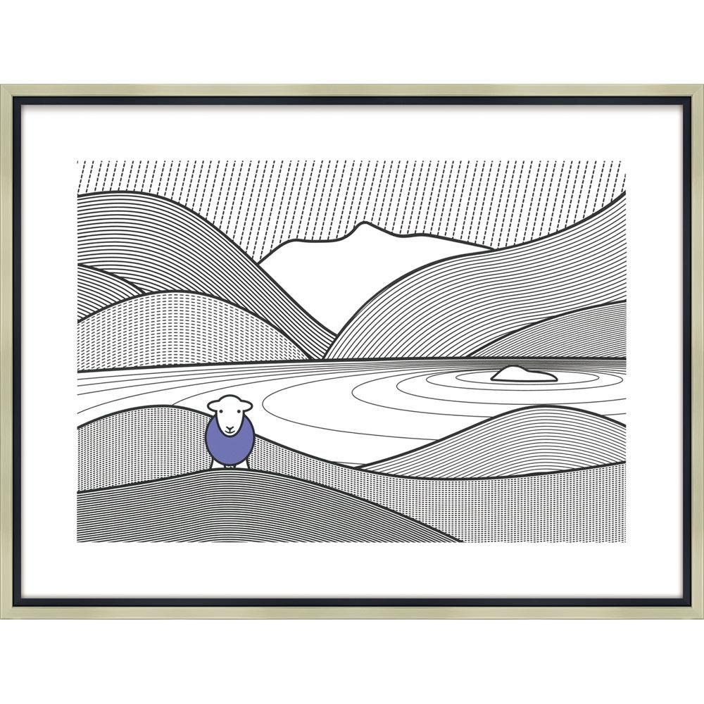 絵画 ハーディー「ライン パープル」