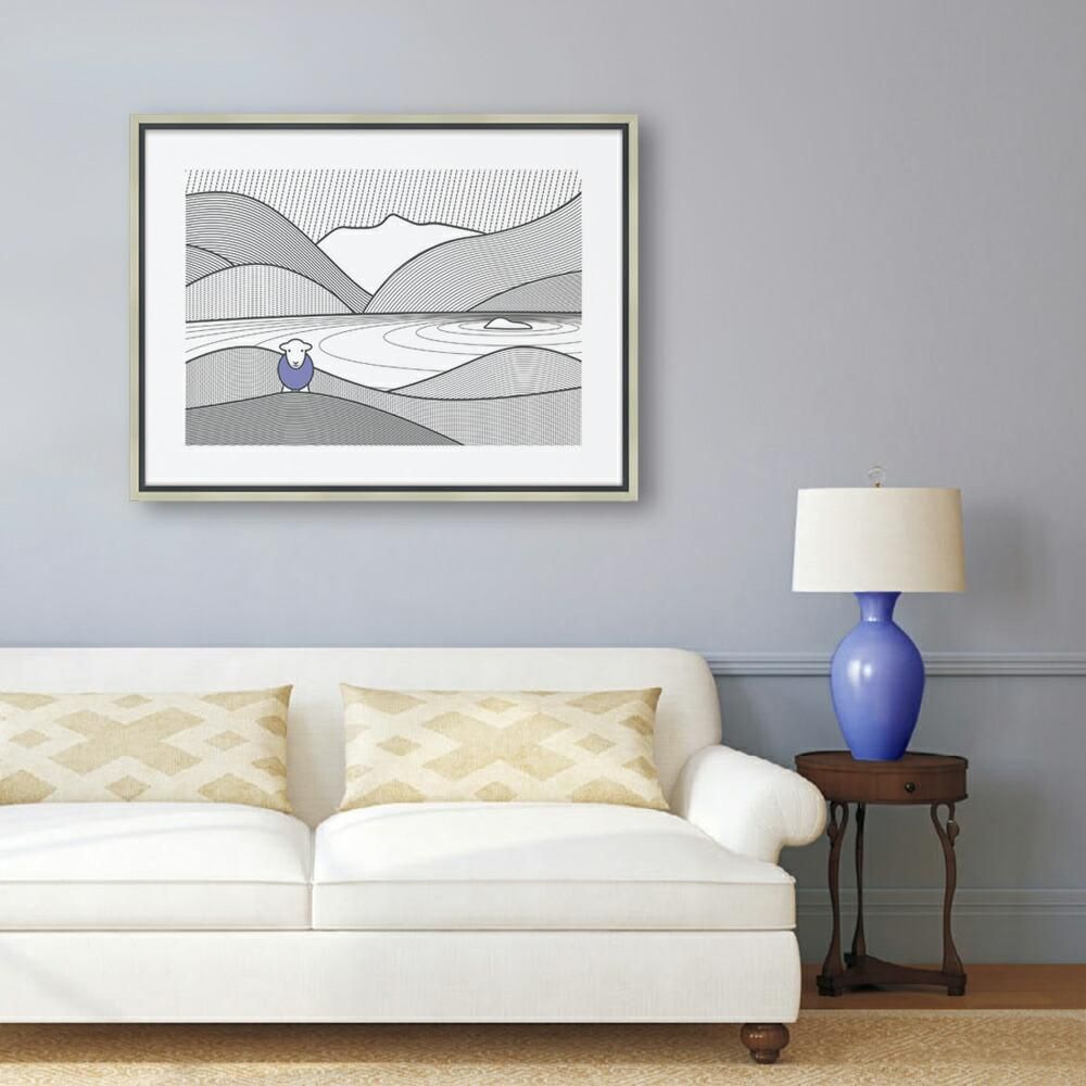 絵画 ハーディー「ライン パープル」