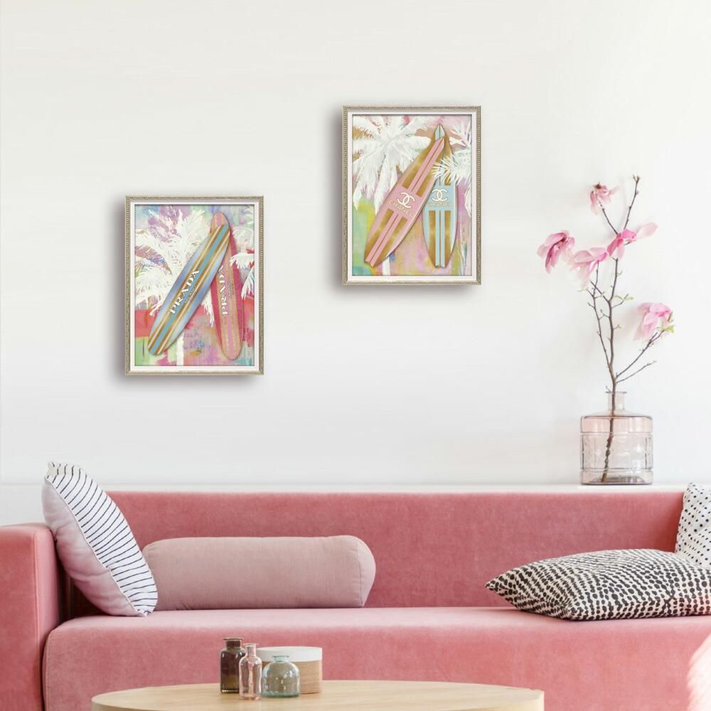 絵画 オマージュ キャンバスアート「ファッション サーフボード1」