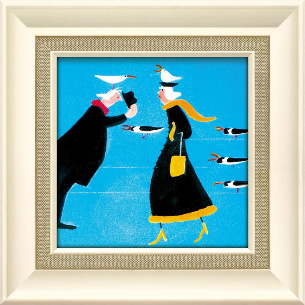 絵画 ジェニファー ヴェルニー=フランクス「バード フェザー」