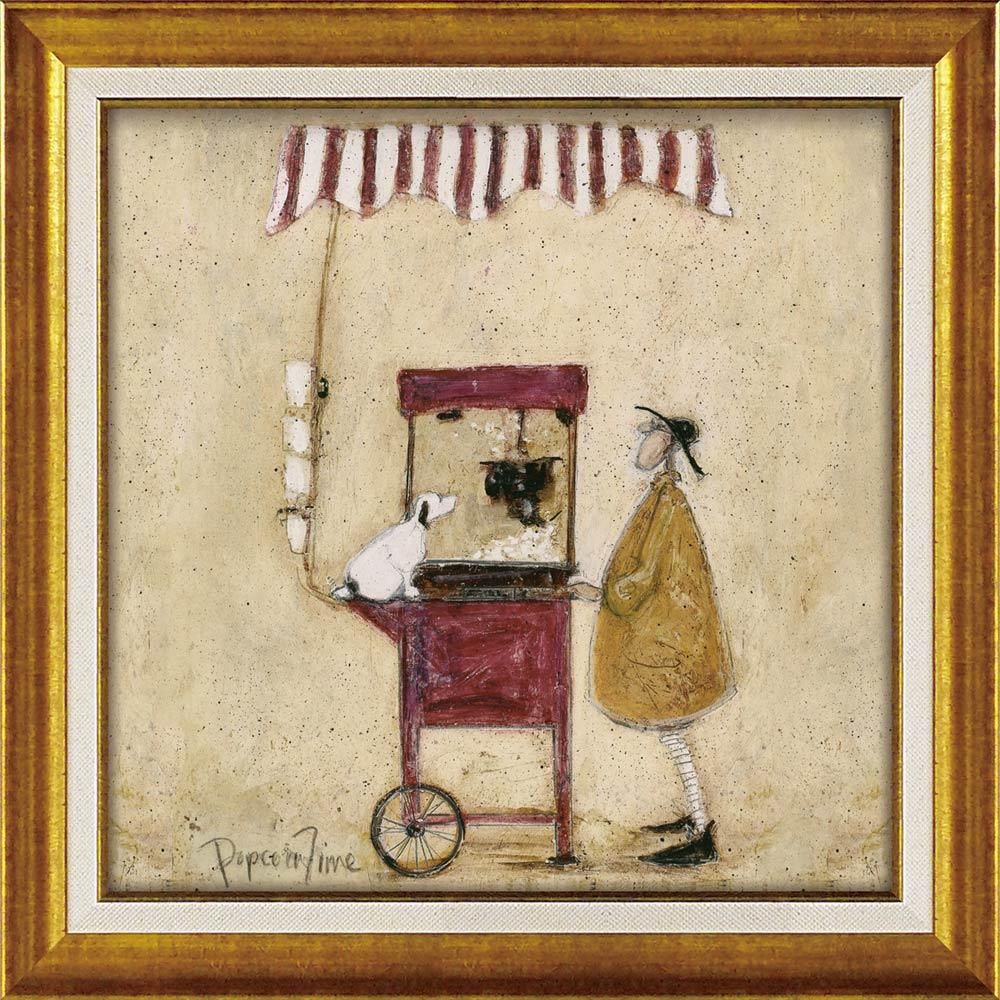 絵画 サム トフト「ポップコーン タイム」