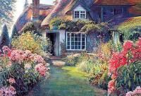 《ジグソーパズル》花咲くコテージ ピーター・ホー