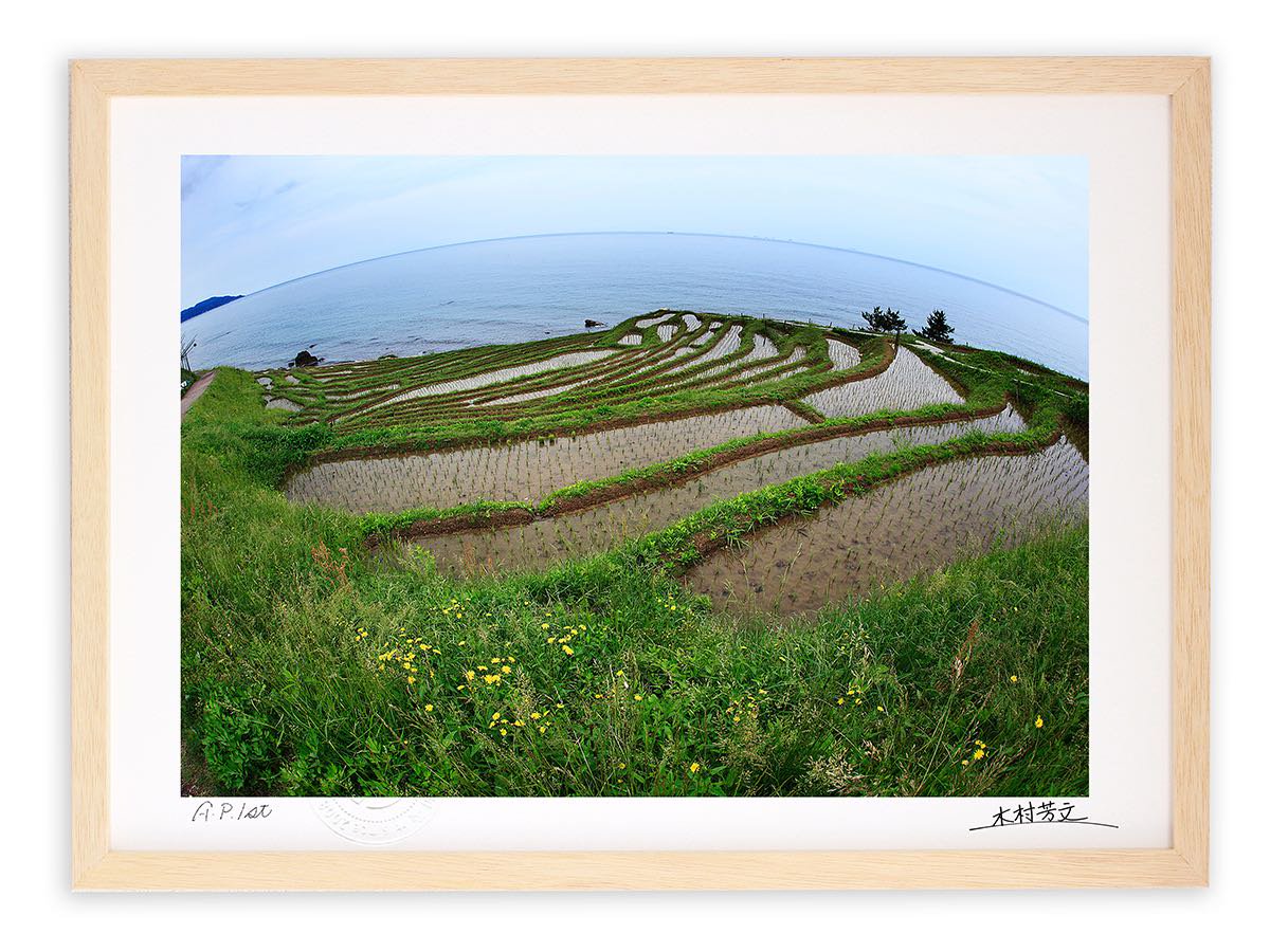 アートフォトフレーム》世界農業遺産・白米の千枚田/輪島市〔白山