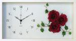 《時計》Rose clock (Boxtype) Wine Red(ローズ クロック（ボックス タイプ） ワインレッド)
