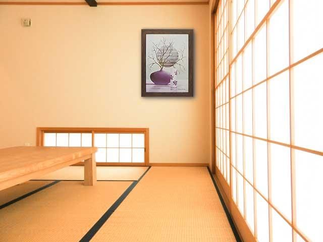 《絵画》デビッド セダリア パープル インスピレーションII
