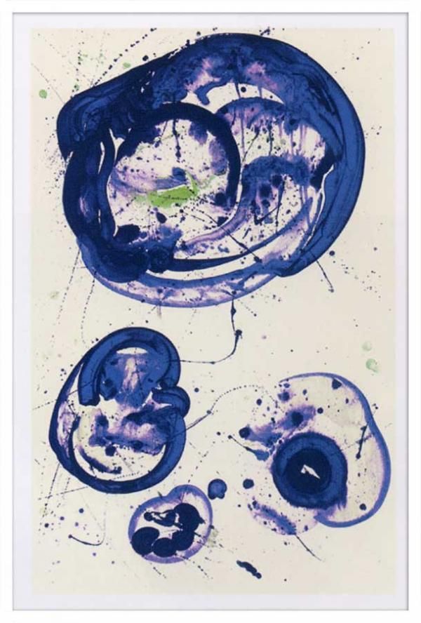 《絵画・抽象画》サム・フランシス トウキョウ ブルー,1961(シルクスクリーン)