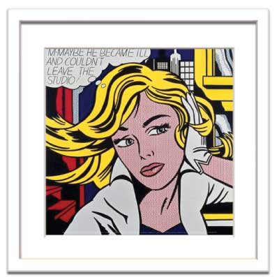 アートフレーム Roy Lichtenstein M Maybe A Girl S Picture 1965 ロイ リキテンスタイン 絵画や壁掛け販売 日本唯一の風景専門店 R あゆわら