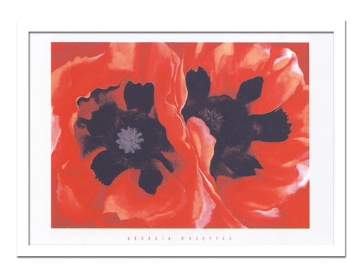 絵画 Georgia O Keeffe ジョージア オキーフ Oriental Poppies 1928 オリエンタル ポピーズ1928 ５lサイズ 絵画や壁掛け販売 日本唯一の風景専門店 R あゆわら