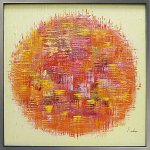 《手描き油絵》オイルペイントアート オレンジボール 5Lサイズ