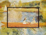 《名画》ビッグアート 名画ハイグロスシリーズ ルノワール 「アニエールのセーヌ川」