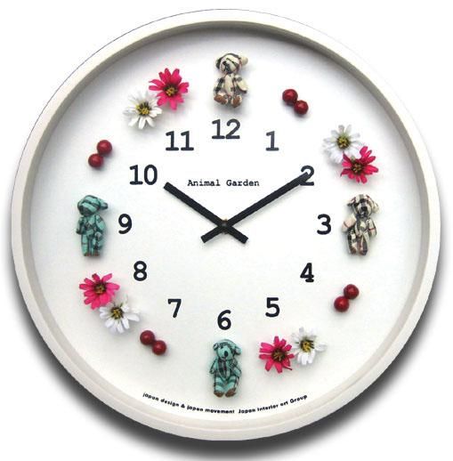 《時計》Design Clock Mini Bear(デザイン クロック ミニ ベア(くまさん))