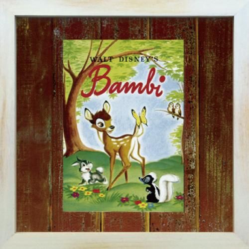 Disneyフレーム ゆうパケット ビンテージ ディズニー シリーズ Bambi 1 バンビ1 絵画や壁掛け販売 日本唯一の風景専門店 R あゆわら