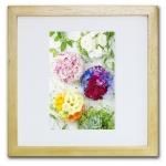 《ジクレー版画》Colorful flower ball_green(カラフルフラワーボール_グリーン)〔竹内陽子〕/リビングを華やかに彩るインテリア。絵画のようなフラワーフォト