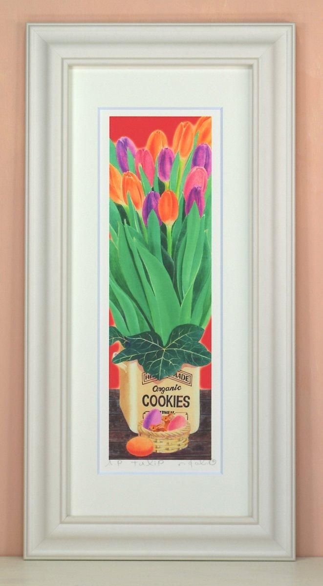 《絵画 水彩画》tulip〔栗乃木ハルミ くりのきはるみ 〕