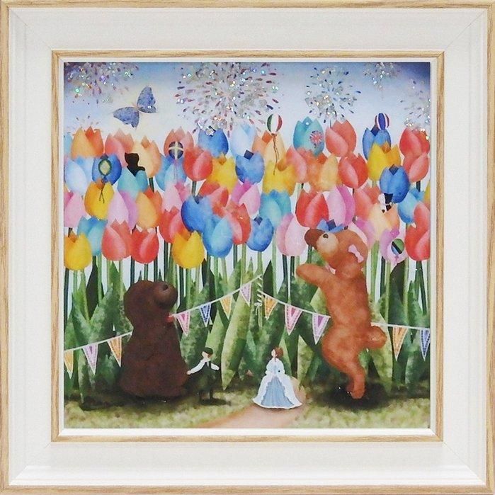 《絵画》【ゆうパケット】なかの まりの「スプリング フィーバー(Sサイズ)」