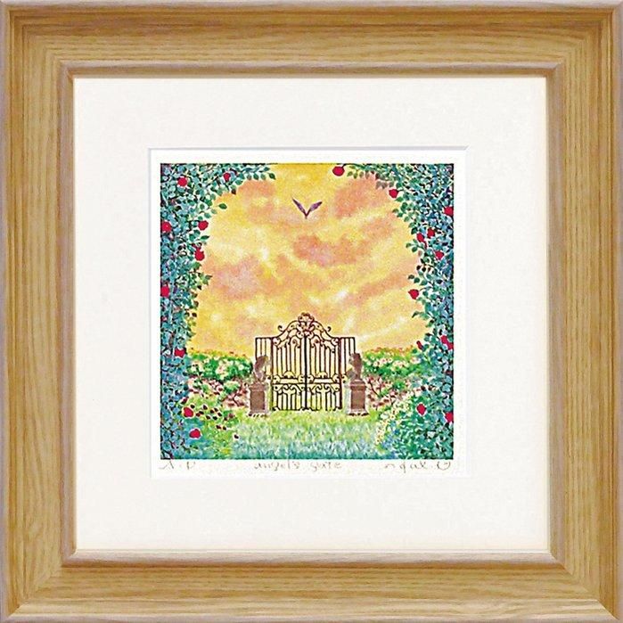《絵画 壁掛け》くりのき はるみ「angel's gate」
