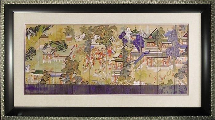 《日本画》和風フレーム「郭子儀の宴」