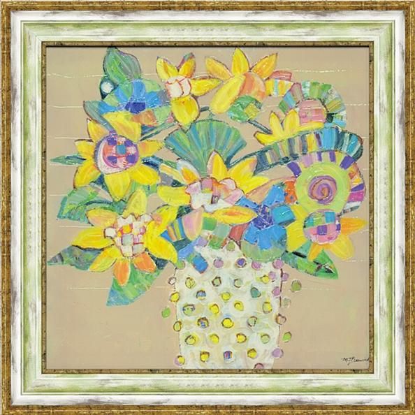 《絵画》M. J. ベスウィック「ボタニカル イエロー」