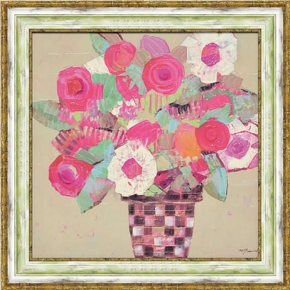 《絵画》M. J. ベスウィック「ボタニカル レッド」