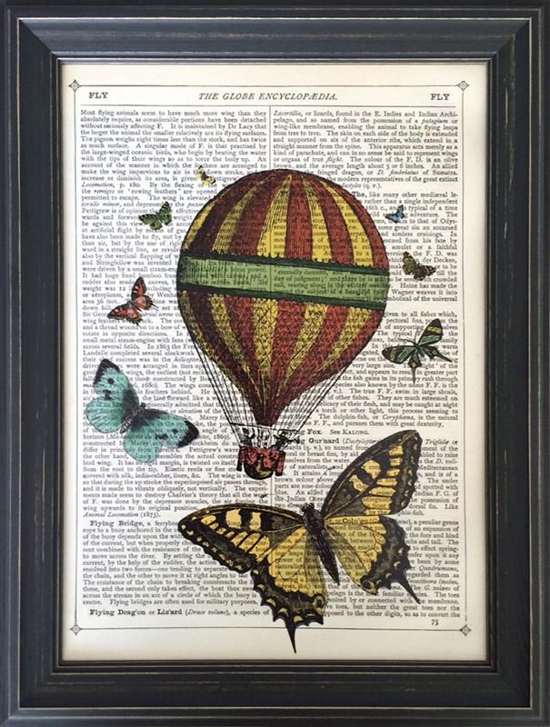 《アートフレーム》Marion McConaghie Butterflies & Balloon