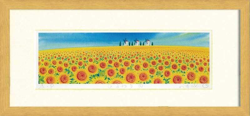 《絵画 壁掛け》Harumi Kurinoki-R ひまわりIV