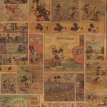 《キャンバスアート》Disney ディズニー キャンバスパネル 50角 コミック1