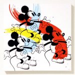 《キャンバスアート》Disney ディズニー キャンバスパネル 50角 スリーミッキー