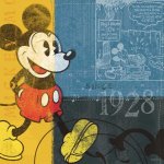 《キャンバスアート》Disney ディズニー キャンバスパネル 50角 レトロ3
