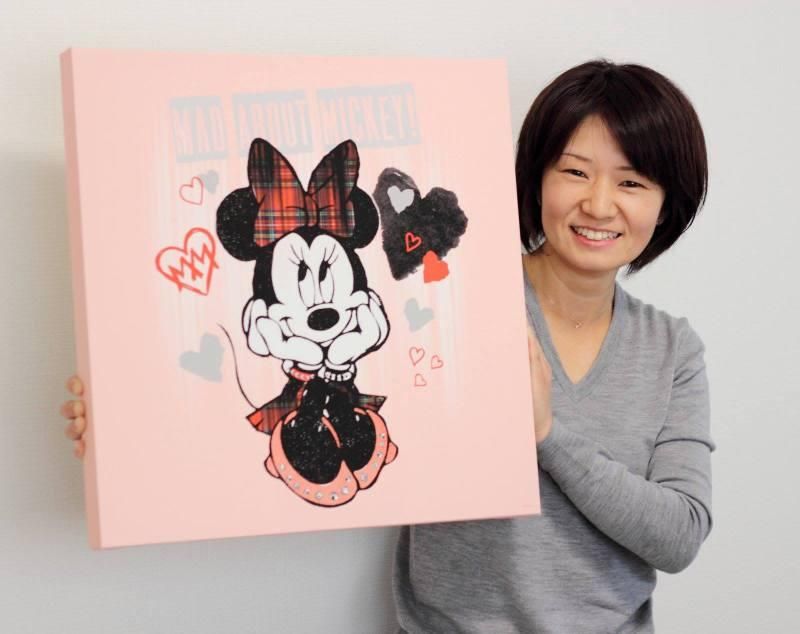 《キャンバスアート》Disney ディズニー キャンバスパネル 50角 レトロ5