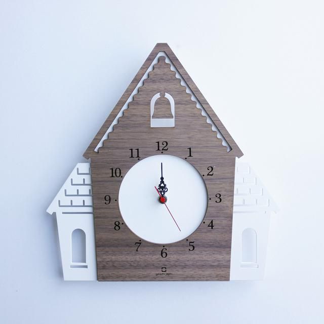 《時計》DOUWA house W CLOCK ホワイト/絵画・壁掛けアートは、リビングや玄関におすすめのインテリア。かわいい壁飾りはお部屋を癒やしてくれそう。プレゼントにも。