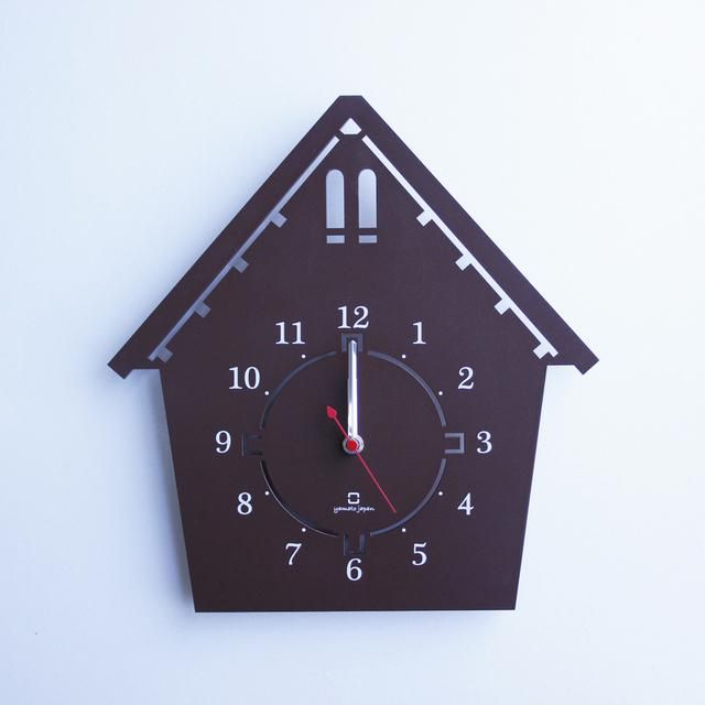 《時計》DOUWA house S CLOCK ブラウン/絵画・壁掛けアートは、リビングや玄関におすすめのインテリア。かわいい壁飾りはお部屋を癒やしてくれそう。プレゼントにも。
