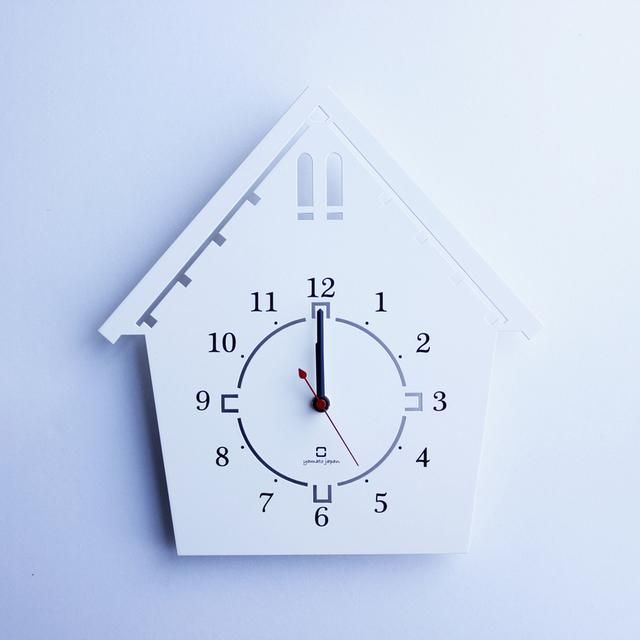 《時計》DOUWA house S CLOCK ホワイト/絵画・壁掛けアートは、リビングや玄関におすすめのインテリア。かわいい壁飾りはお部屋を癒やしてくれそう。プレゼントにも。