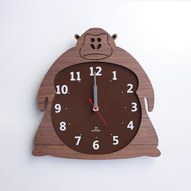 《時計》Clock Zoo ゴリラ/絵画・壁掛けアートは、リビングや玄関におすすめのインテリア。かわいい壁飾りはお部屋を癒やしてくれそう。プレゼントにも。