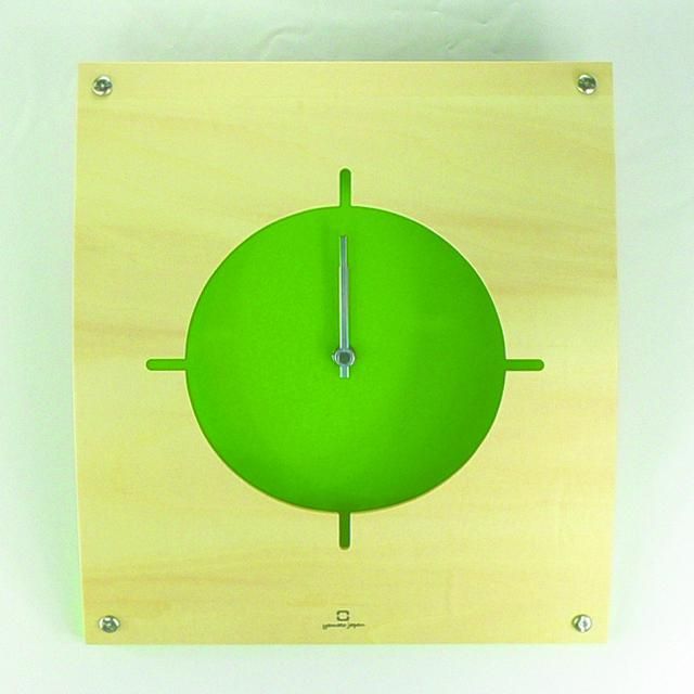 《時計》WALL CLOCK 黄緑色/絵画・壁掛けアートは、リビングや玄関におすすめのインテリア。かわいい壁飾りはお部屋を癒やしてくれそう。プレゼントにも。