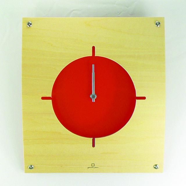 《時計》WALL CLOCK 赤色/絵画・壁掛けアートは、リビングや玄関におすすめのインテリア。かわいい壁飾りはお部屋を癒やしてくれそう。プレゼントにも。